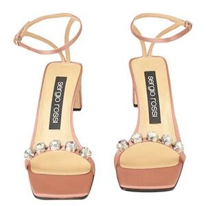 Sergio Rossi | crystal strap sandal heel